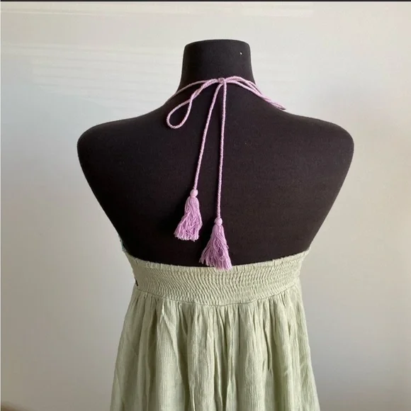 Lime/ Green beach maxi dress - Picture 3 of 6